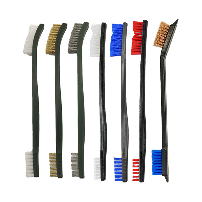 فرشاة مسدس سلكية مزدوجة الرأس من النحاس والفولاذ من OEM Supply